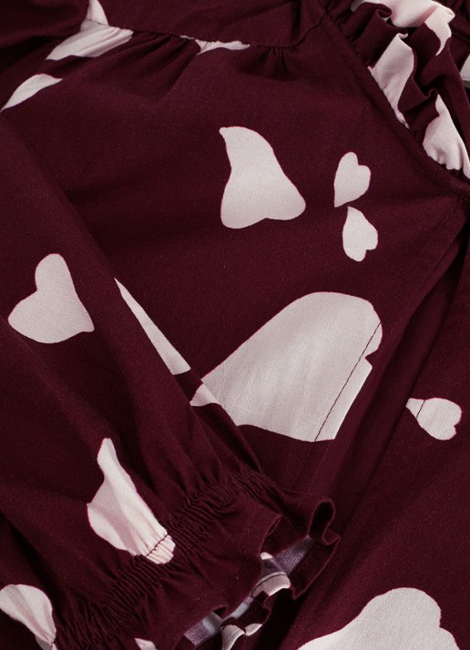 Phase Eight Gaia Heart mini tuniekjurk met print - detail 5 rood