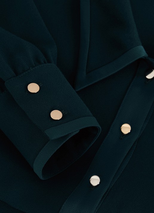 Phase Eight Gina mini tuniekjurk met ballonmouw - detail 8 donkergroen