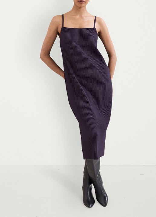 Phase Eight Gracie midi jurk met textuur 2-delig - detail 6 paars