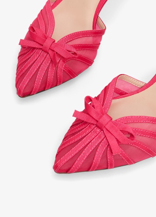 Phase Eight Grosgrain slingback met strikdetail - detail 4 roze