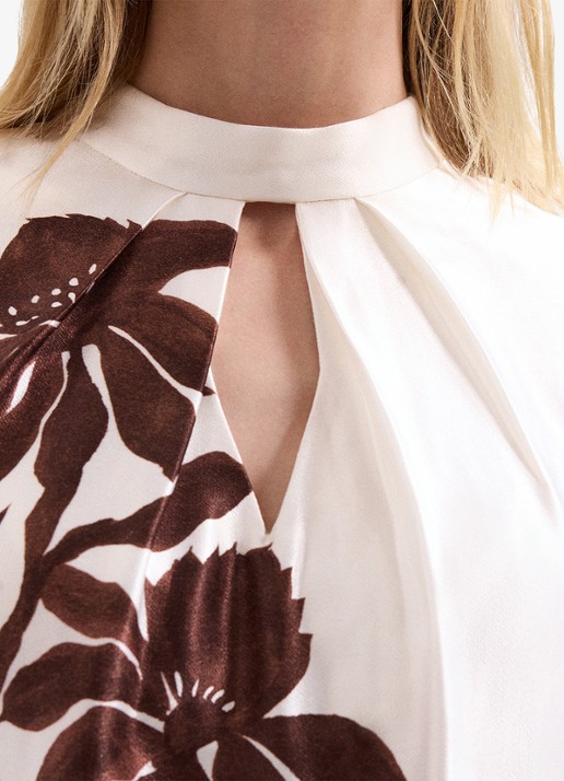 Phase Eight Hattie tuniek met cut-out detail en print - detail 3 bruin