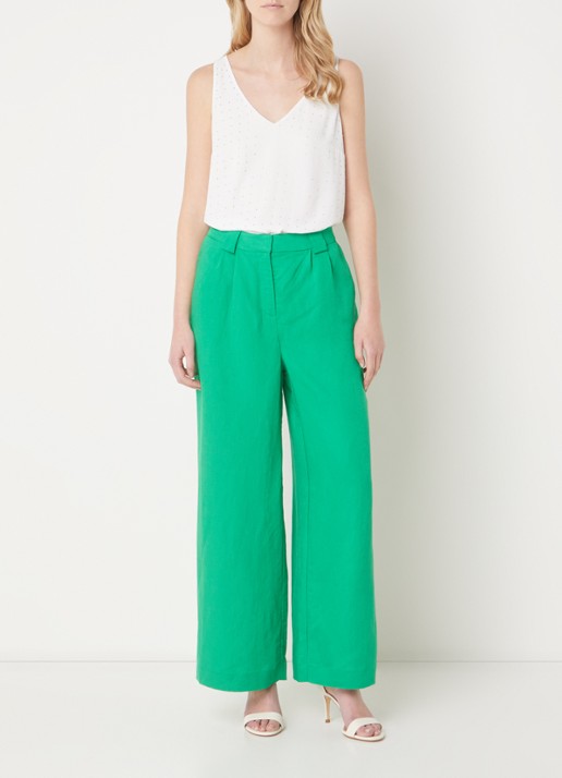Phase Eight Hayley mouwloze top met strass - voorkant 3 gebroken wit