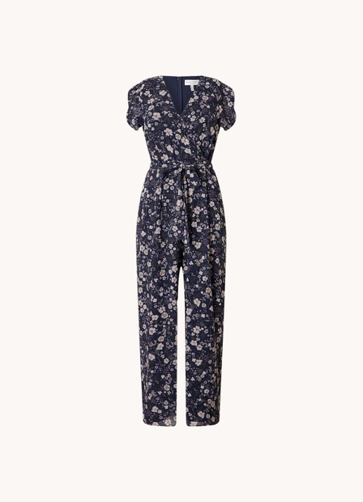 Phase Eight Helene straight fit jumpsuit met bloemenprint en strikceintuur