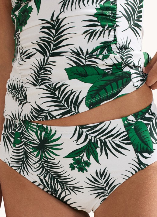 Phase Eight Hipster bikinislip met bladprint - detail 5 ivoor