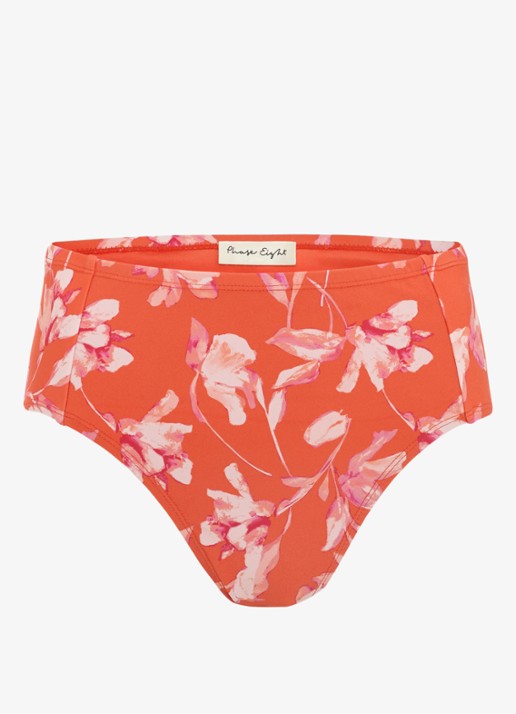 Phase Eight Hipster bikinislip met print - voorkant 2 rood