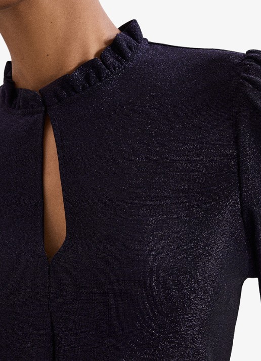 Phase Eight Imogen top met lurex - detail 5 paars