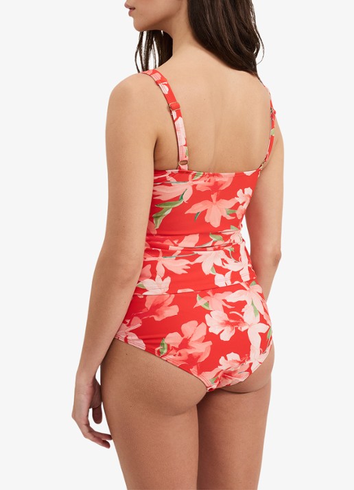 Phase Eight Iris bikinitop met bloemenprint - achterkant rood