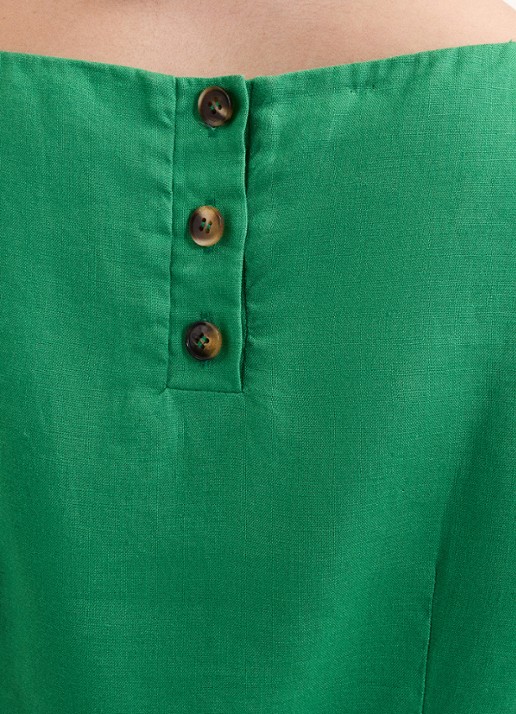 Phase Eight Isabelle top met peplum - detail 5 groen