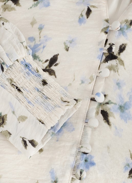 Phase Eight Isadora blouse met bloemenprint - detail 8 ivoor