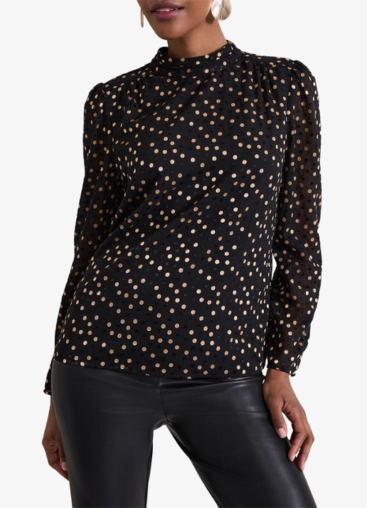 Phase Eight Jacey tuniek met stippenprint