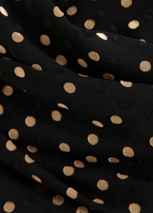 Phase Eight Jacey tuniek met stippenprint - detail 5 zwart