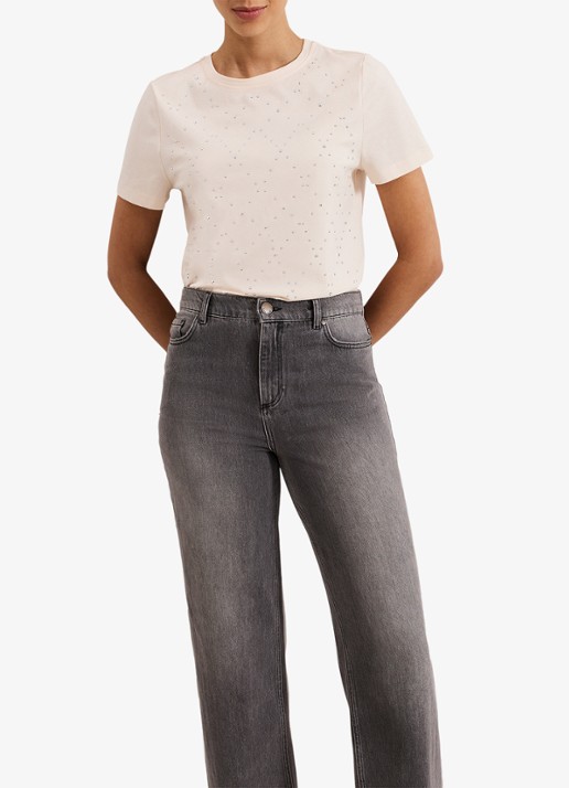 Phase Eight Jada t-shirt met studs