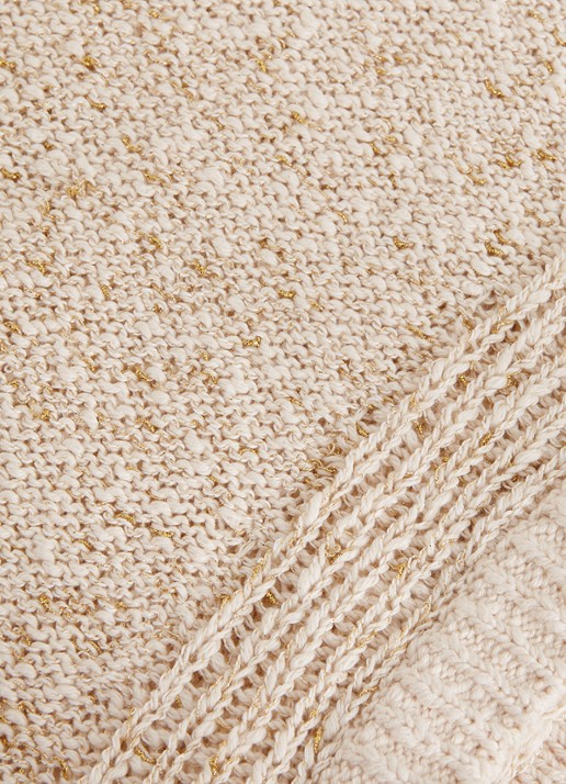 Phase Eight Janet grofgebreide pullover met structuur - detail 8 creme