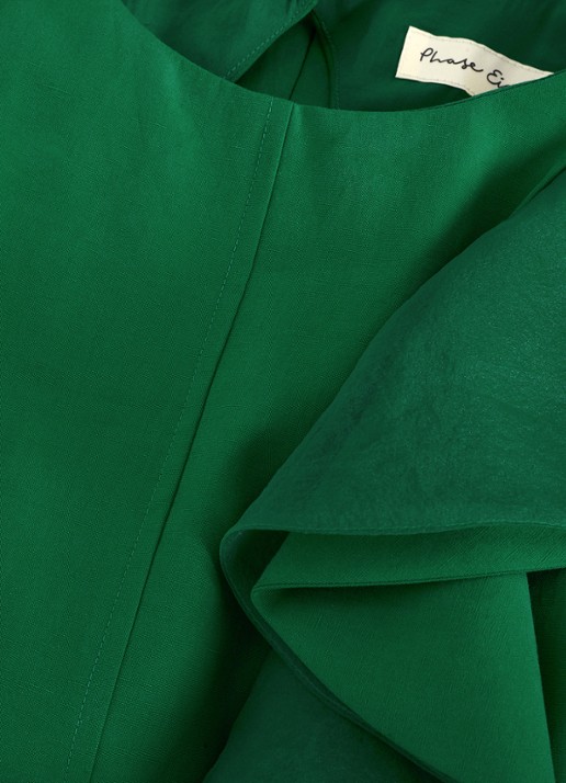 Phase Eight Jillian wide leg jumpsuit met gedrapeerd detail - detail 7 zeegroen