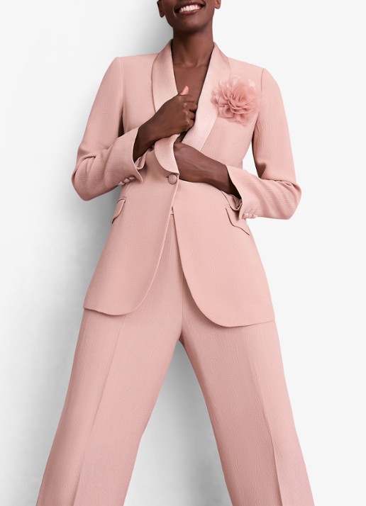 Phase Eight Jorja blazer met structuur - detail 5 oudroze