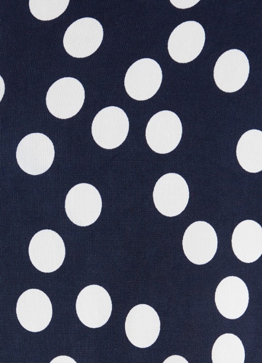 Phase Eight Josey mini kokerjurk met stippenprint en strikceintuur - detail 3 donkerblauw