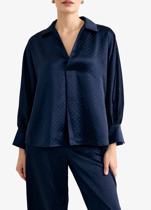 Phase Eight Juliette blouse met strass