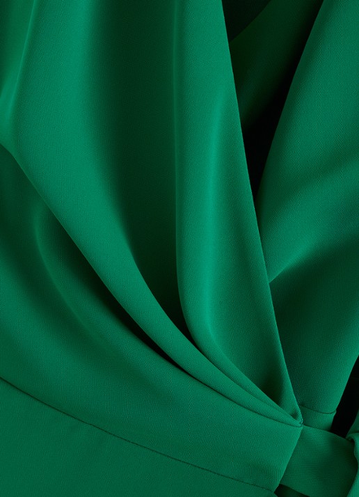 Phase Eight Julissa midi wikkeljurk met strikceintuur - detail 7 groen