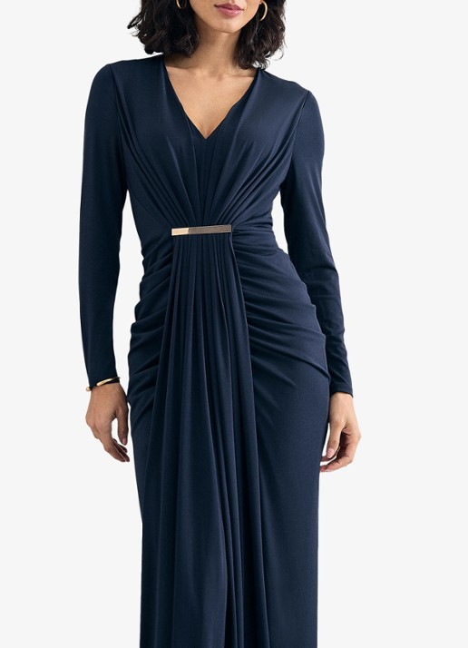 Phase Eight Katharine gedrapeerde maxi jurk