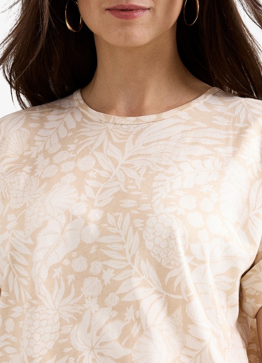 Phase Eight Kayla top met print - detail 5 creme