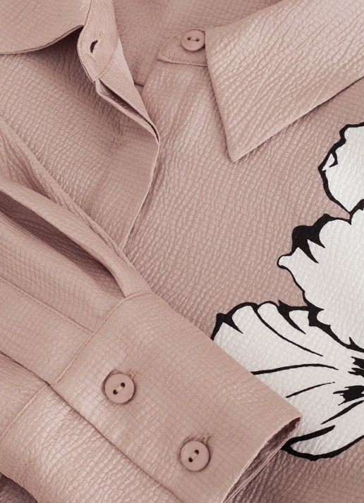 Phase Eight Kendra mini jurk met bloemenprint - detail 7 donkerbeige