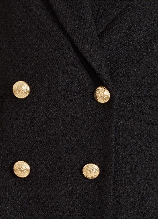 Phase Eight Kiana double-breasted blazer van bouclé - detail 3 zwart
