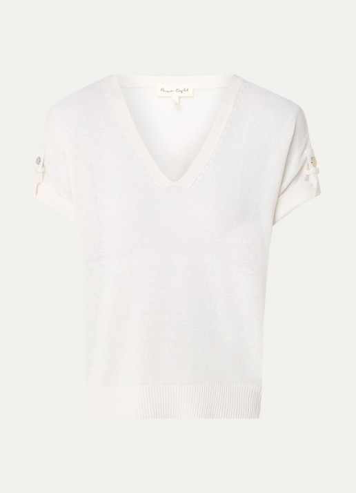 Phase Eight Laura fijngebreide top in linnenblend