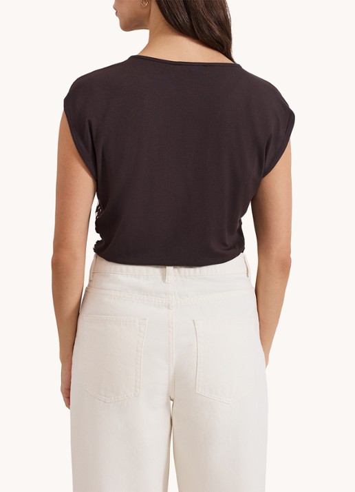 Phase Eight Livie top met print - achterkant 8 bruin