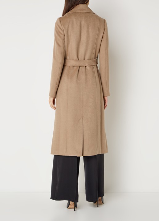 Phase Eight Livvy trenchcoat in wolblend - achterkant 3 camel
