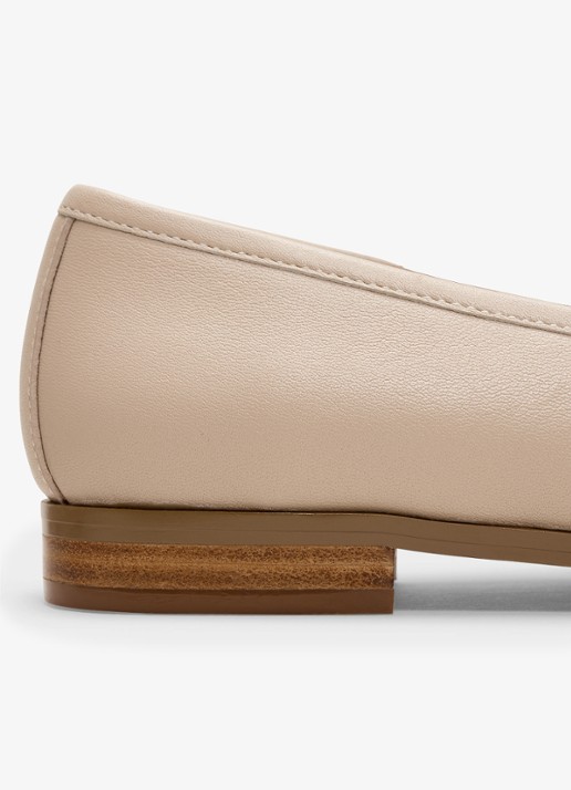 Phase Eight Loafers van leer - detail 6 beige