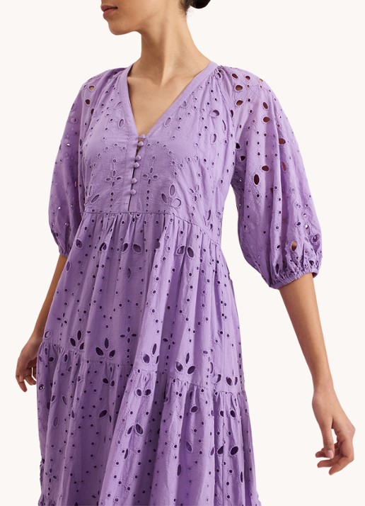 Phase Eight Lorhna maxi jurk met broderie - detail 3 lila