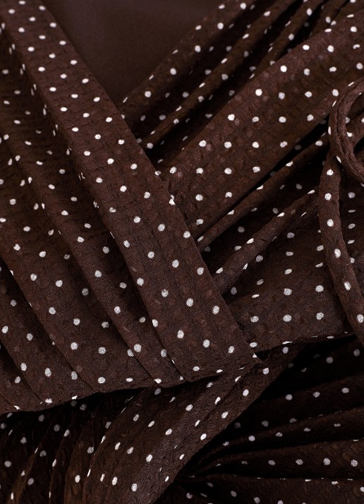 Phase Eight Louisa midi jurk met plooidetail  - detail 4 bruin