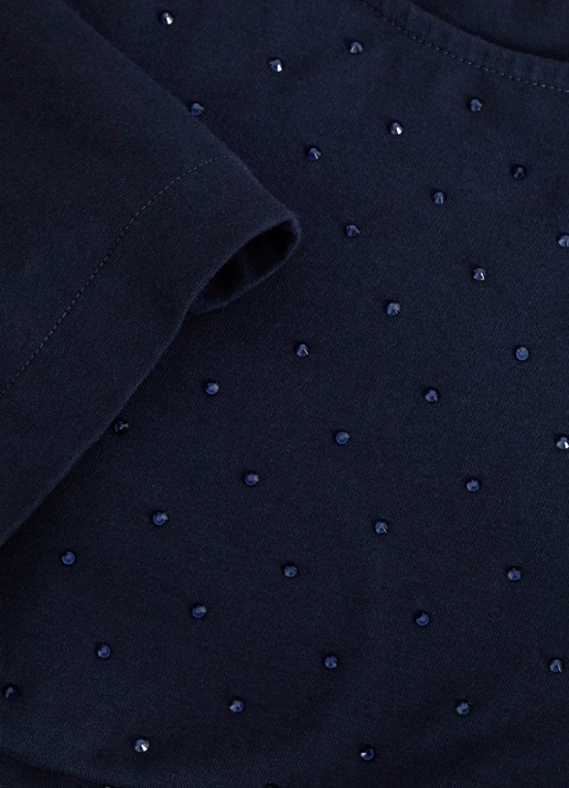 Phase Eight Lucienne T-shirt met strass - detail 4 blauw
