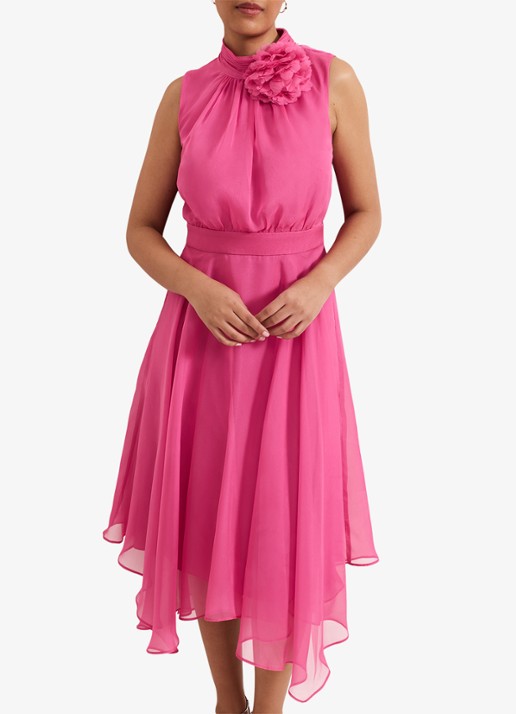 Phase Eight Lucinda midi jurk met plooien