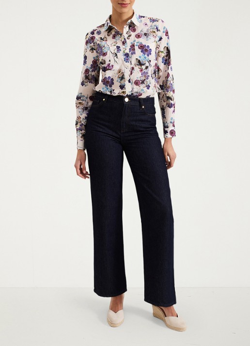 Phase Eight Maddelena blouse met print - voorkant 3 lichtroze