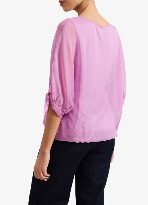 Phase Eight Madison tuniek van zijde - achterkant roze