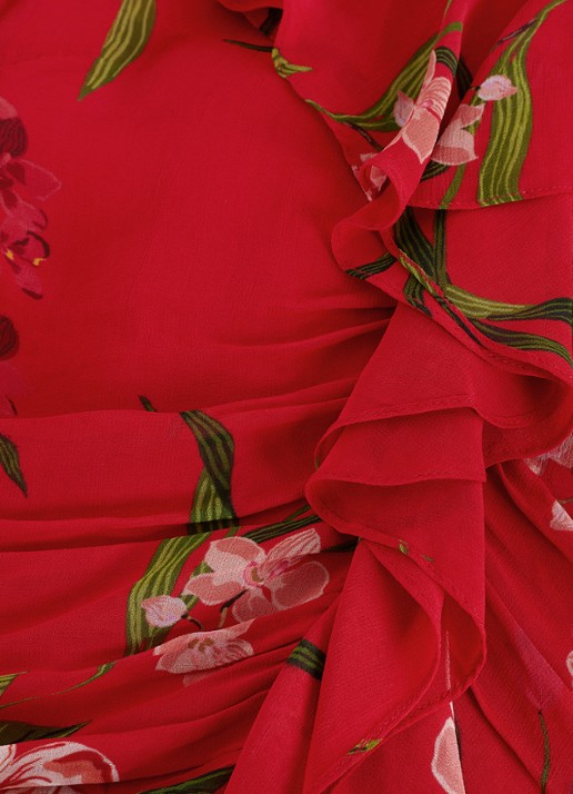 Phase Eight Mae maxi jurk met bloemenprint - detail 7 rood