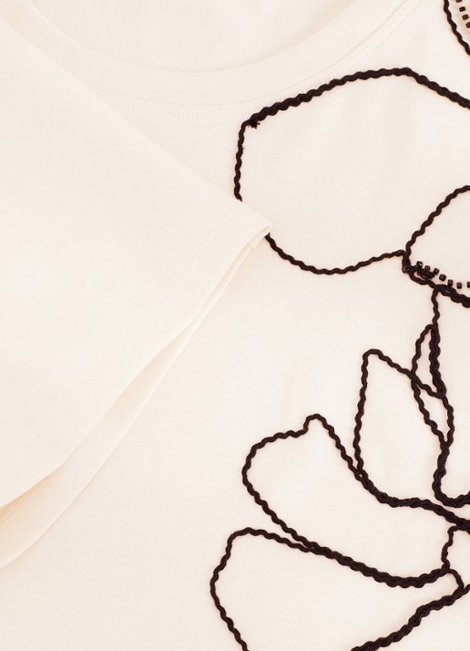 Phase Eight Malani T-Shirt met kralendecoratie - detail 7 wit