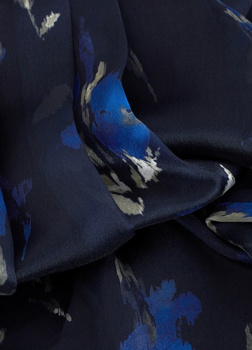 Phase Eight Marella midi rok met print - detail 5 donkerblauw
