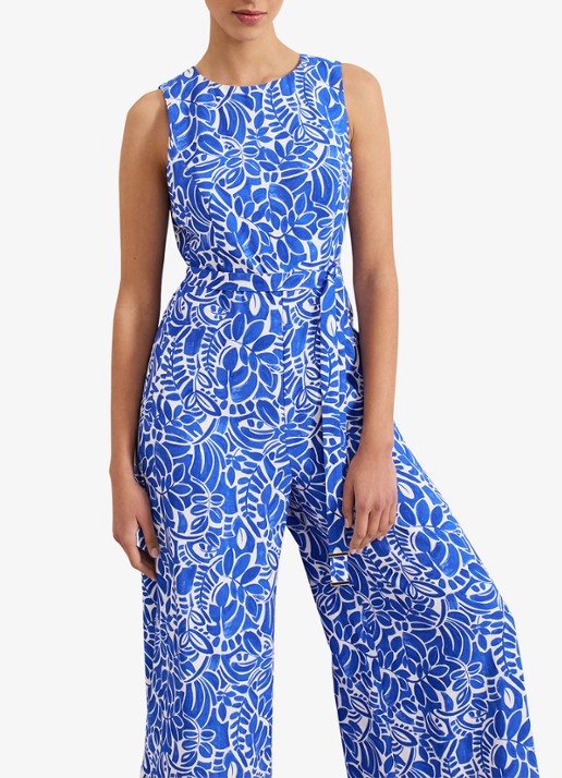 Phase Eight Marta wide fit jumpsuit met strikceintuur