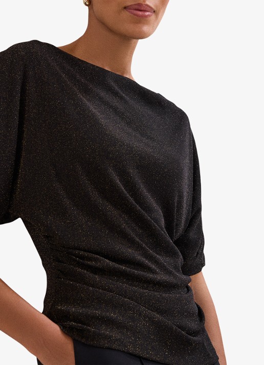 Phase Eight Martha top met lurex - detail 3 goud
