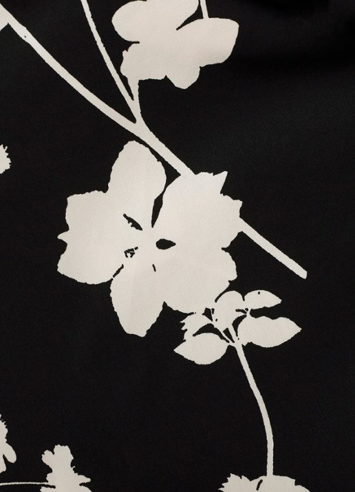 Phase Eight Mavis midi rok met bloemenprint - detail 5 zwart