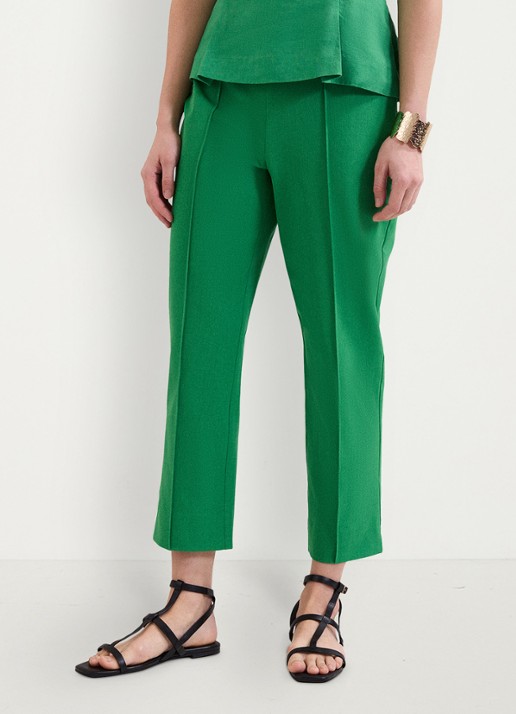 Phase Eight Miah high waist slim fit cropped pantalon met steekzakken