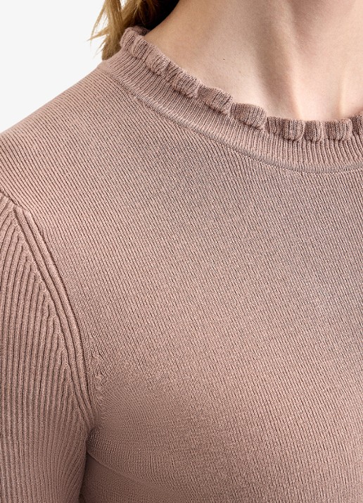Phase Eight Midi jurk met plooien - detail 2 oudroze