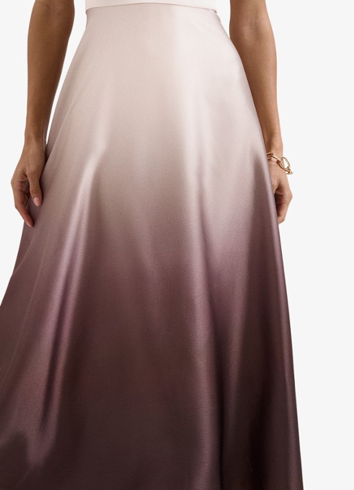 Phase Eight Midi jurk met watervalhals - detail 5 creme