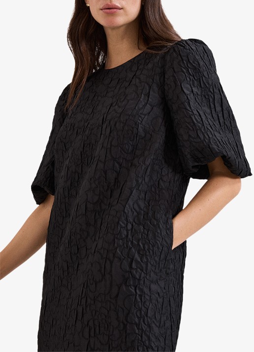 Phase Eight Mini tuniekjurk met pofmouwen - detail 6 zwart