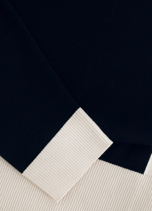 Phase Eight Mirkela fijngebreide mini jurk - detail 6 zwart