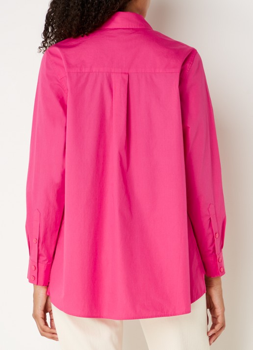 Phase Eight Modern oversized blouse met plooidetail - achterkant 4 fuchsia