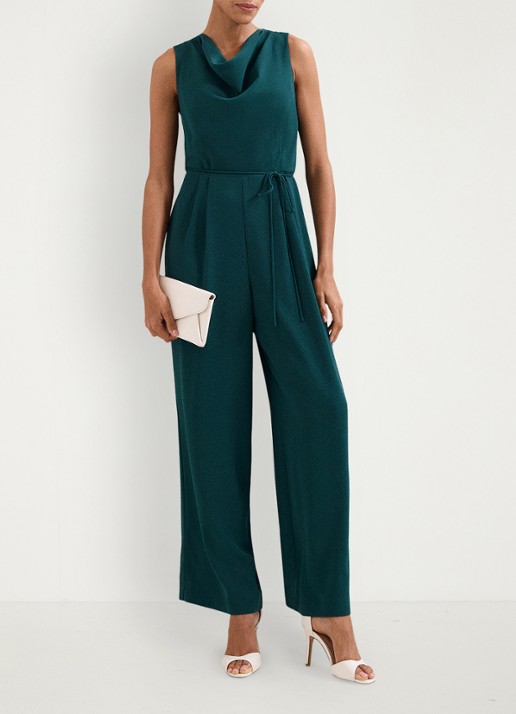 Phase Eight Monique loose fit jumpsuit met waterval hals