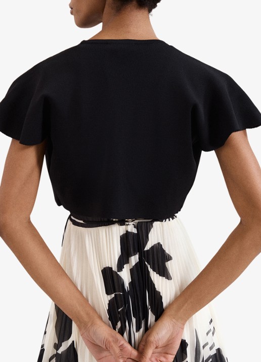 Phase Eight Myra bolero met vlindermouw  - achterkant 8 zwart